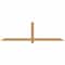 Ekena Millwork Eugene Smooth Timber Gable Bracket, Western Red Cedar, 84"W x 24"H x 1 1/2"D x 3 1/2"F, 7/12 Pitch GBW084X24X0204EUG00SWR - alternate 1